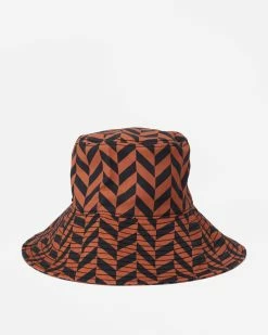 Billabong Time To Shine Bucket Hat BRICK (brk) -billabong shop abjha00194 billabongp brk frt1