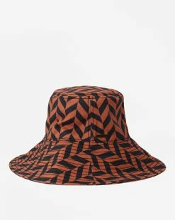 Billabong Time To Shine Bucket Hat BRICK (brk) -billabong shop abjha00194 billabongp brk frt2