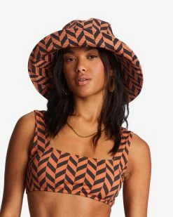 Billabong Time To Shine Bucket Hat BRICK (brk) -billabong shop abjha00194 billabongw brk dtl1