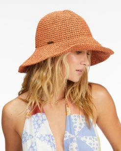 Billabong Time To Shine Straw Bucket Hat DESERT CLAY (clv0) 8 Billabong Time To Shine Straw Bucket Hat DESERT CLAY (clv0) -billabong shop abjha00195 billabongw clv0 dtl1
