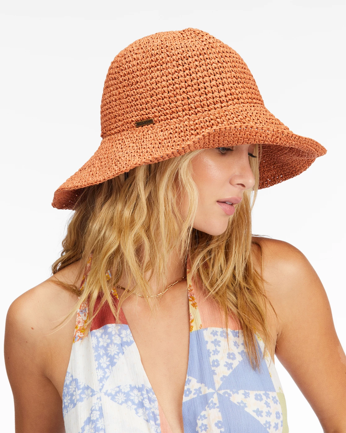 Billabong Time To Shine Straw Bucket Hat DESERT CLAY (clv0) 3 Billabong Time To Shine Straw Bucket Hat DESERT CLAY (clv0) - Image 3