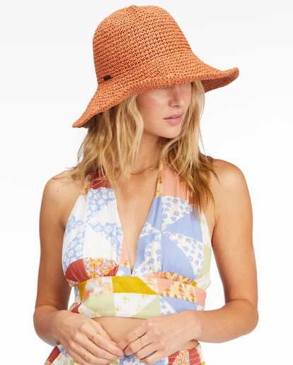 Billabong Time To Shine Straw Bucket Hat DESERT CLAY (clv0) 6 Billabong Time To Shine Straw Bucket Hat DESERT CLAY (clv0) - Image 6