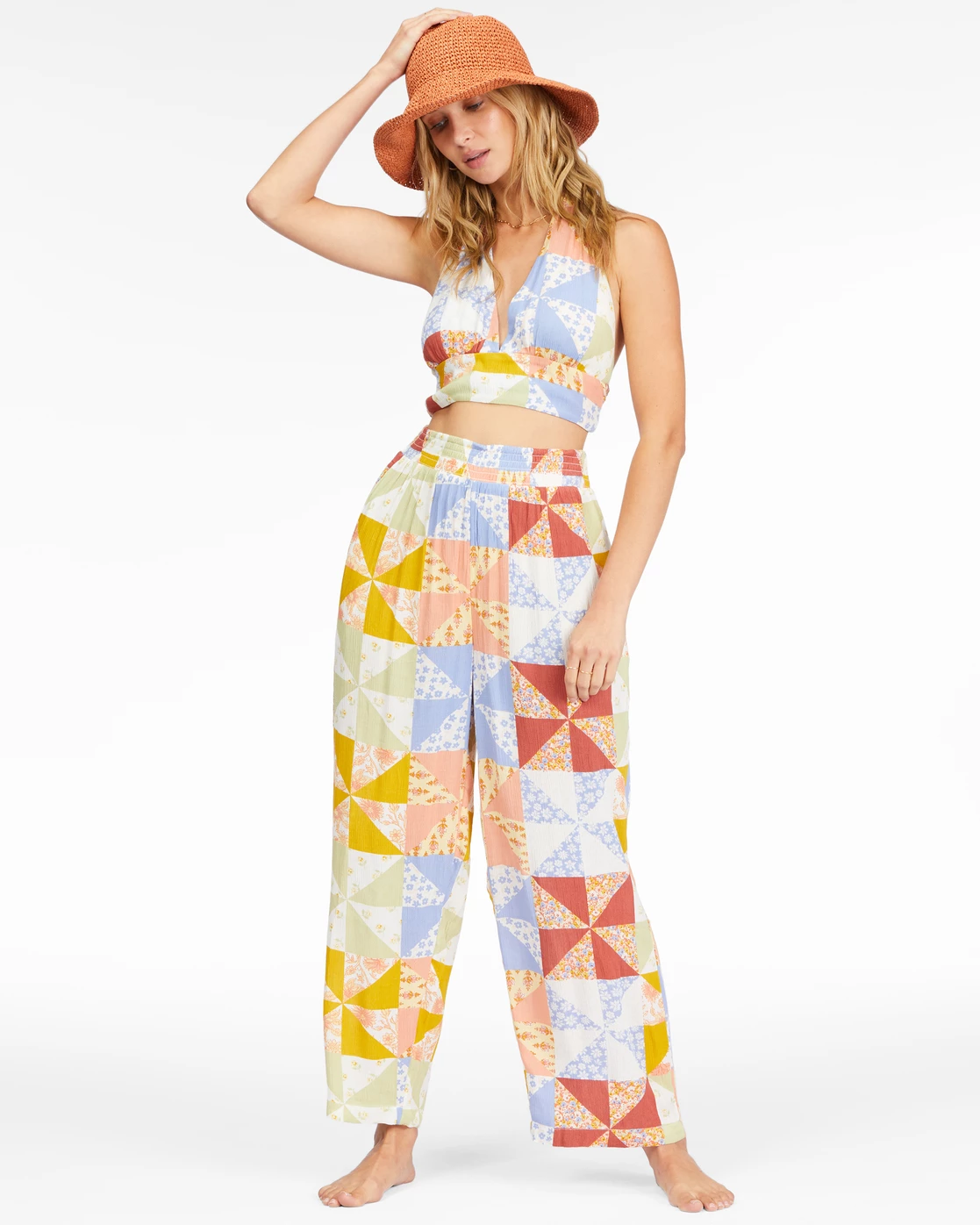 Billabong Time To Shine Straw Bucket Hat DESERT CLAY (clv0) 2 Billabong Time To Shine Straw Bucket Hat DESERT CLAY (clv0) - Image 2