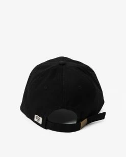 Billabong Dad Cap Strapback Hat BLACK PEBBLE (bpb) -billabong shop abjha00196 billabongp bpb bck1