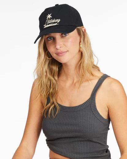 Billabong Dad Cap Strapback Hat OFF BLACK (ofb) 6 Billabong Dad Cap Strapback Hat OFF BLACK (ofb) - Image 6