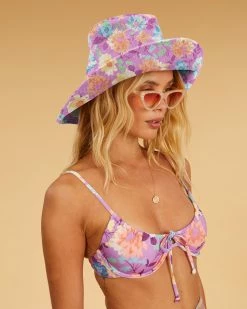 Billabong Salty Blonde Soak It Up Bucket Hat LOVIN LILAC (pkv0) -billabong shop abjha00200 billabongw pkv0 sd1
