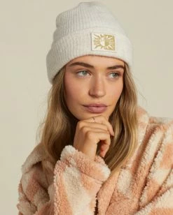 Billabong High Peaks Beanie ANTIQUE WHITE (anw) -billabong shop abjha00213 billabongw anw frt1 1