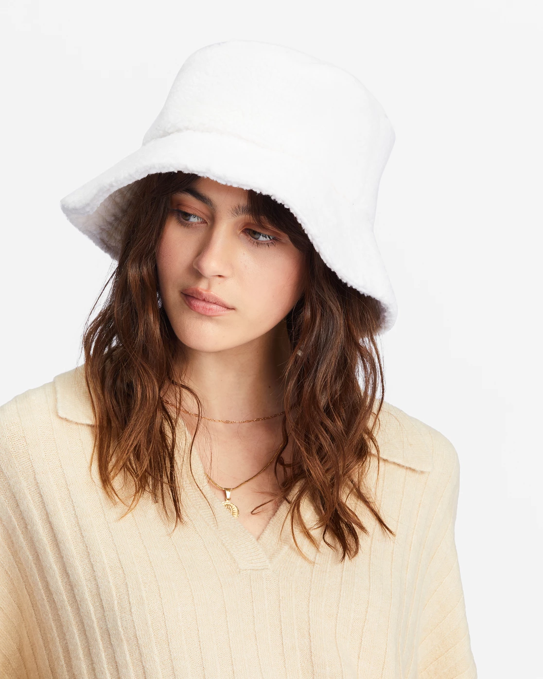 Billabong Still Single Fleece Bucket Hat ANTIQUE WHITE (anw) 4 Billabong Still Single Fleece Bucket Hat ANTIQUE WHITE (anw) - Image 4