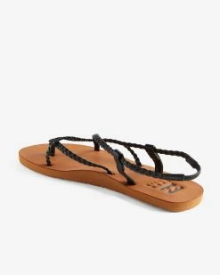 Billabong Crossing By Braided Sandals OFF BLACK (ofb) -billabong shop abjl100047 billabongp ofb bck1