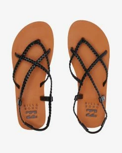 Billabong Crossing By Braided Sandals OFF BLACK (ofb)