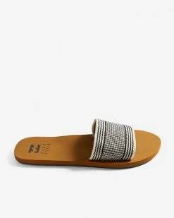 Billabong Kalani Slider Sandals BLACK/WHITE (blw) -billabong shop abjl100063 billabongp blw sd1