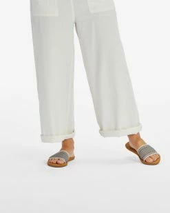 Billabong Kalani Slider Sandals BLACK/WHITE (blw) -billabong shop abjl100063 billabongw blw frt1