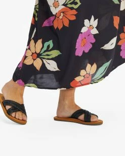 Billabong Avery Slider Sandals OFF BLACK (ofb) -billabong shop abjl100065 billabongw ofb frt1