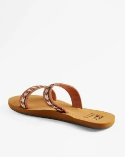 Billabong Nori Slider Sandals BLACK/TAN (bu9) -billabong shop abjl100072 billabongp bu9 bck1