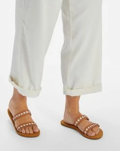 Billabong Nori Slider Sandals BLACK/TAN (bu9) -billabong shop abjl100072 billabongw bu9 frt1