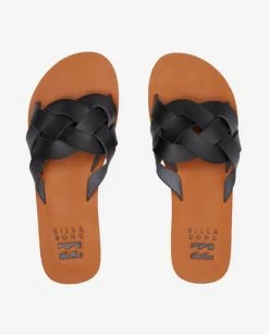 Billabong Lana Slider Sandals OFF BLACK (ofb) 11 Billabong Lana Slider Sandals OFF BLACK (ofb) -billabong shop abjl100073 billabongp ofb frt3 1