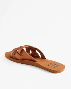 Billabong Lana Slider Sandals TAN (tan) -billabong shop abjl100073 billabongp tan bck1