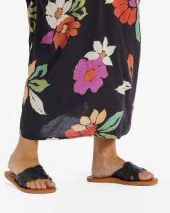 Billabong Lana Slider Sandals OFF BLACK (ofb) 10 Billabong Lana Slider Sandals OFF BLACK (ofb) -billabong shop abjl100073 billabongw ofb frt1