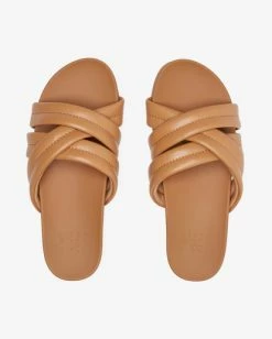 Billabong Serena Slider Sandals TANLINE (tal) -billabong shop abjl200070 billabongp tal frt3 1