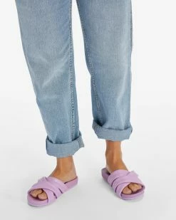 Billabong Serena Slider Sandals LILAC (lil) -billabong shop abjl200070 billabongw lil frt1