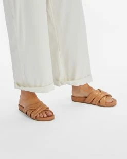 Billabong Serena Slider Sandals TANLINE (tal) -billabong shop abjl200070 billabongw tal frt1