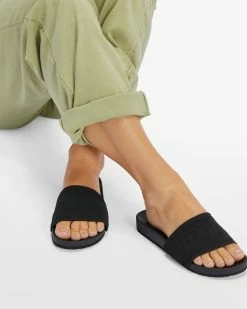 Billabong Cruz Slider Sandals BLACK -billabong shop abjl200073 billabongw blk frt2