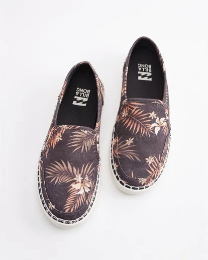Billabong Del Sol Slip-On Shoes BLACK MULTI (bml) 6 Billabong Del Sol Slip-On Shoes BLACK MULTI (bml) - Image 6