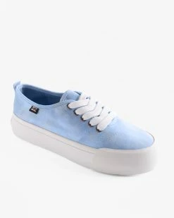 Billabong Puebla Canvas Platform Shoes BLISS BLUE (bll0)