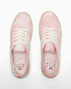 Billabong Puebla Canvas Platform Shoes LIGHT SORBET (mew0) -billabong shop abjs300019 billabongp mew0 frt3