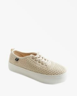 Billabong Puebla Canvas Platform Shoes NATURAL (nat)
