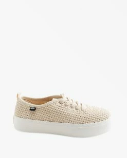Billabong Puebla Canvas Platform Shoes NATURAL (nat) -billabong shop abjs300019 billabongp nat sd1