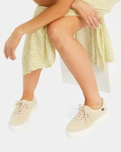 Billabong Puebla Canvas Platform Shoes NATURAL (nat) -billabong shop abjs300019 billabongw nat frt1