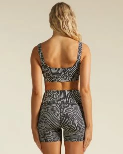 Billabong A/Div Summit Bra Tank Top BLACK MULTI (bml) -billabong shop abjto00103 billabongw bml bck1