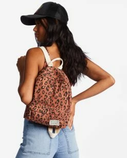 Billabong Mini Mama Canvas Backpack BRICK (brk) 11 Billabong Mini Mama Canvas Backpack BRICK (brk) -billabong shop jabgqbmi billabongw brk frt1 1