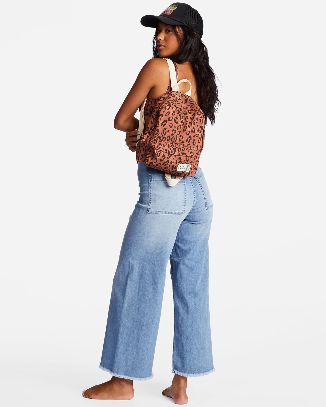 Billabong Mini Mama Canvas Backpack BRICK (brk) 2 Billabong Mini Mama Canvas Backpack BRICK (brk) - Image 2