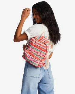 Billabong Mini Mama Canvas Backpack BRIGHT POPPY (rne0)