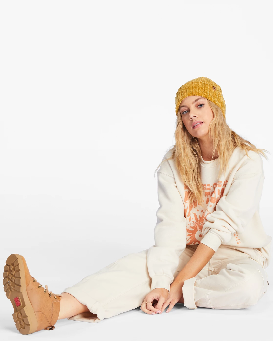 Billabong Warm Up Knit Beanie GOLDEN SPICE (ylc0) 2 Billabong Warm Up Knit Beanie GOLDEN SPICE (ylc0) - Image 2