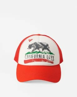 Billabong Pitstop Trucker Hat RED MAGIC (rqc0) -billabong shop jaht7pit billabongp rqc0 frt1