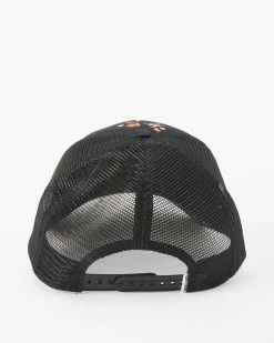 Billabong Heritage Mashup Trucker Hat OFF BLACK 1 (ob1) -billabong shop jahtbher billabongp ob1 bck1
