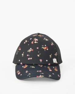Billabong Heritage Mashup Trucker Hat OFF BLACK 1 (ob1) -billabong shop jahtbher billabongp ob1 frt1