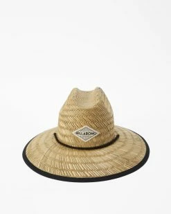 Billabong Tipton Straw Lifeguard Hat OFF BLACK 1 (ob1) -billabong shop jahwnbti billabongp ob1 frt1