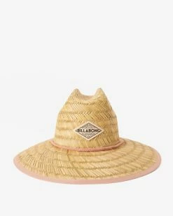 Billabong Tipton Straw Lifeguard Hat STONE ROSE (sne) -billabong shop jahwnbti billabongp sne frt1 1