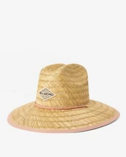 Billabong Tipton Straw Lifeguard Hat STONE ROSE (sne) -billabong shop jahwnbti billabongp sne sd1 1