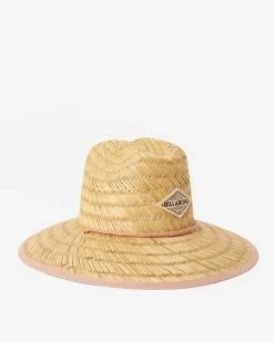 Billabong Tipton Straw Lifeguard Hat STONE ROSE (sne) -billabong shop jahwnbti billabongp sne sd2