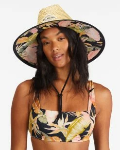 Billabong Tipton Straw Lifeguard Hat GREENMIST (geg0)