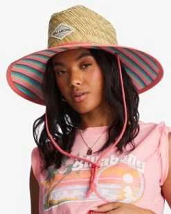 Billabong Tipton Straw Lifeguard Hat PINK WINK (mfk0) -billabong shop jahwnbti billabongw mfk0 dtl1 1