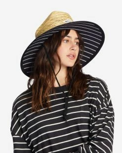 Billabong Tipton Straw Lifeguard Hat OFF BLACK 1 (ob1)