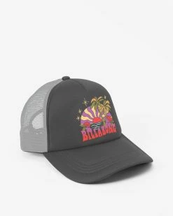 Billabong Across Waves Trucker Hat BLACK PEBBLE (bpb) -billabong shop jahwqbac billabongp bpb frt3