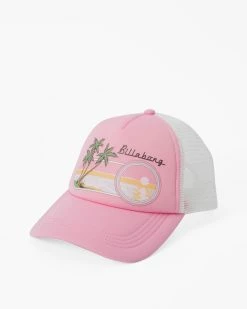 Billabong Across Waves Trucker Hat PINK WINK (mfk0) -billabong shop jahwqbac billabongp mfk0 frt1