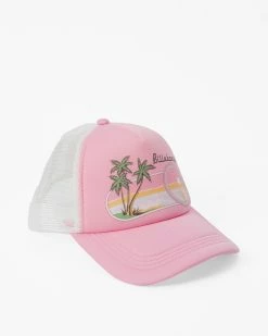 Billabong Across Waves Trucker Hat PINK WINK (mfk0) -billabong shop jahwqbac billabongp mfk0 frt3